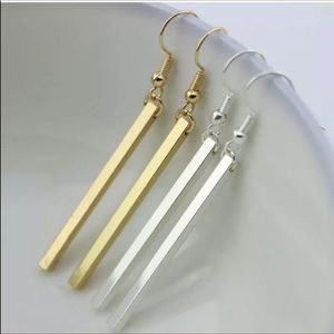 LONG DROP BAR EARRINGS